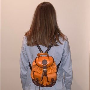 Genuine Italian Leather Mini Backpack